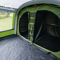 Kawagebo Kamp (KK) 15.4' X 10.2' Tiup 14.6 ㎡   Tenda Glamping 210D Oxford Wall Tent untuk Kemah Udara di Luar Ruangan