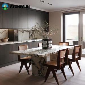 Stonesun tùy chỉnh calacatta Viola đá cẩm thạch bàn ăn cho phòng khách Bàn cà phê phòng ăn thiết kế nội thất - Product Image 6