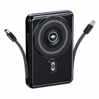Batterie externe magnétique sans fil HYTO PD 22,5W 10000mAh avec charge rapide Mag Type-C, support pliable et 2 câbles intégrés, logo personnalisé