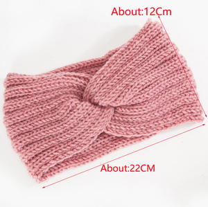 <span class=keywords><strong>Bandeau</strong></span> Épais Tricoté <span class=keywords><strong>pour</strong></span> Femmes, Chaud en Laine Croisée, Très Élastique, Accessoire de Sport <span class=keywords><strong>pour</strong></span> <span class=keywords><strong>Cheveux</strong></span> - Product Image 6
