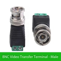Adaptador BNC a Terminal de 2 Pines al por Mayor de Fábrica, Conector de Cable de Audio y Video BNC Macho Hembra sin Soldadura a Terminal Verde