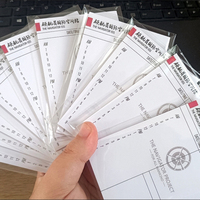 Bloc de notes autocollantes incolores personnalisées Notes de fournitures de bureau pour étudiants de haut niveau