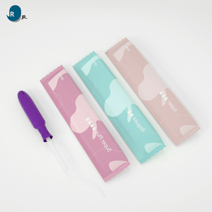 Applicateur en plastique pour femmes Tampons en coton biologique biodégradable Tampons sanitaires numériques avec applicateur - Product Image 5