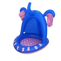Neuer Kinder-Schwimmpool mit Sommer-Sonnenschutz Schaumstoffboden Kinder-Sprühpad Aufblasbarer Sandpool Elefanten-Aufblasbarer Sprinkler-Pool