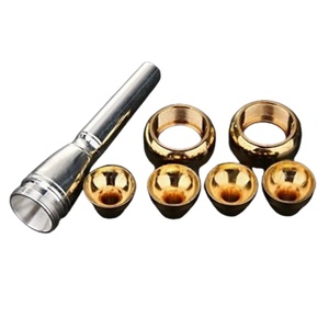 Boquilla de <span class=keywords><strong>trompeta</strong></span> de latón chapada en oro Tamaño 7 con 3C 2C 2B 3B juego de boquillas múltiples <span class=keywords><strong>Bach</strong></span> para principiantes accesorios profesionales - Product Image 1