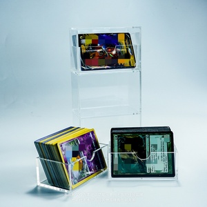 Best Selling for Modern Acrylic Card Holder Display Stand <b>Stackable</b> <b>Drawer</b> Organizer <b>Storage</b> Clear - Product Image 5
