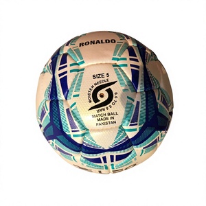 Ballon de football personnalisé taille 5 en cuir PU thermocollé, éco-responsable, pour l'entraînement, fabricant OEM, vente en gros, nouveau design tendance - Product Image 2
