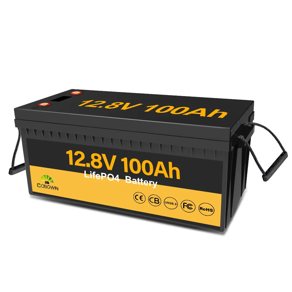 แบตเตอรี่ Lifepo4 เกรด A ชั้นนํา 12.8 V 100Ah 200Ah 1280KWH 2560KWH กําลังเอาต์พุตสําหรับ RV Solar Marine