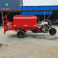 Tricycle multifonctionnel à essence 200cc pour la lutte contre les incendies, avec réservoir d'eau personnalisé pour parcs