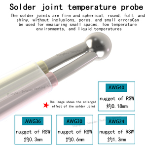 Sensor Suhu Ultra-halus Tipe T <span class=keywords><strong>Probe</strong></span> Tipe K Termokopel Panjang <span class=keywords><strong>Probe</strong></span> 0.<span class=keywords><strong>6mm</strong></span> Bahan PTFE Berperingkat IP68 OEM - Product Image 3