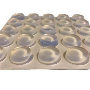 Patins en silicone transparents autocollants, antidérapants, hémisphériques, pour meubles et appareils électroniques - Product Image 1