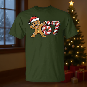 T-shirt Dabbing Gingerbread Christmas 67 Meme dal design divertente per le vacanze - Product Image 2