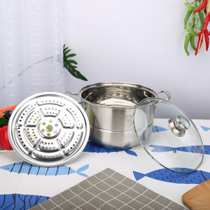 現代のスチームクッキング魚ステンレス鋼304キッチン金属蒸し鍋 - Product Image 5