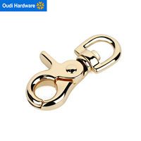 Vente en gros de crochets métalliques de haute qualité, boucles en alliage de zinc, clips pivotants, mousquetons, accessoires pour sacs