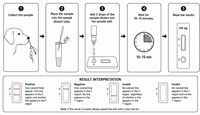 Test rapide antigénique du virus de la léukémie féline (FeLV) – Détection P27 d'inféctiose active chez le chat – Sang total et sérum – Diagnostic vétérinaire en 10 minutes