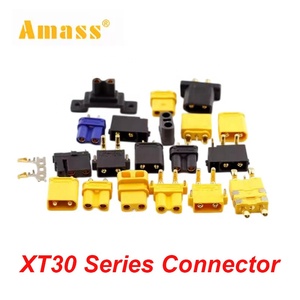 Connecteur de la série Amass XT30 XT30U XT30UL XT30PW XT30UPB Mâle Femelle Plaqué Or Connecteur d'alimentation pour batterie de drone modèle RC - Product Image 1