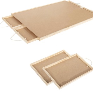 木製折りたたみ式ジグソーパズルテーブル（4つの収納引き出し付き）卸売、子供向けDIY教育玩具 - Product Image 2