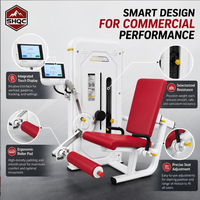 Máquina de Gimnasio Inteligente SHQC 2 en 1 para Extensión y Flexión de Piernas, con Resistencia Motorizada, Pantalla Táctil, para Gimnasio Comercial, Fabricante OEM