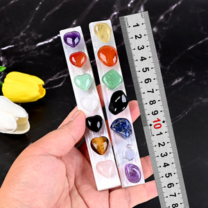 Bâton de Sélénite Naturelle en Gros, Bâtonnet de Pierre Gemme Cœur 7 Chakras, Cristal Énergétique de Guérison pour la Décoration Intérieure - Product Image 3
