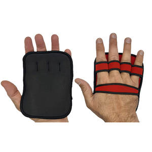 Poignées de musculation antidérapantes en néoprène pour la musculation et le <span class=keywords><strong>CrossFit</strong></span>, protège-paumes rembourrés en néoprène avec boucles pour les doigts pour la levée de poids - Product Image 1