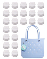 Accessoires de sac avec logo personnalisé insigne en PVC épingle en silicone sac à main sac fourre-tout insérer des breloques accessoires pour sacs de plage Silcine