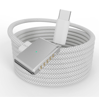 Câble USB-C vers magnétique 3 en 1, 140W, câble de charge sécurisé
