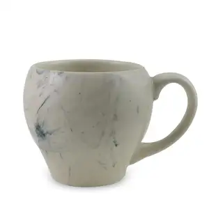 新奇大理石釉料杯450毫升批发石器牛奶杯升华热卖北欧风格陶瓷大理石咖啡杯