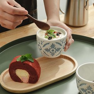 Bamboo <b>tray</b>, oval wooden <b>tray</b>, Japanese style <b>small</b> round bamboo <b>tray</b>, wooden kitchen <b>tray</b>, <b>small</b> item <b>tray</b> - Product Image 3