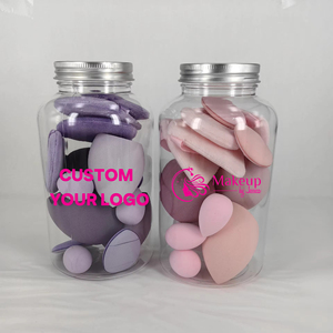 14Pcs Trang Điểm Miếng Bọt Biển Màu Tím Màu Hồng Bột Phun Bộ <span class=keywords><strong>Latex</strong></span> Miễn Phí Mềm Mại Thoải Mái Mỹ Phẩm Make Up <span class=keywords><strong>Sponge</strong></span> Pha Trộn Vẻ Đẹp Bộ - Product Image 3