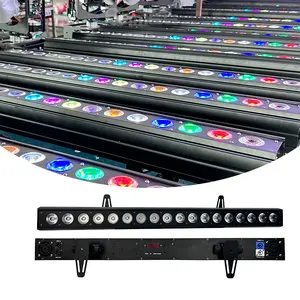 18*18W RGBWA+UV 6in1 Aluminum Alloy Body LED Wall Wash Black Light Bar For Concert Events Show Indoor DJ Stage Lighting