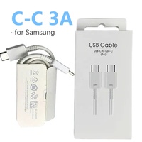 Cable de Carga Rápida 3A Tipo C, Cable PD de 1m, Cable USB para Teléfono, Cable USB-C para Samsung Galaxy S25 S23 S24 Note 20 A53 S22 FE