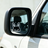 Autocollants décoratifs transparents personnalisés pour rétroviseurs de voiture, mini autocollants en vinyle imperméables pour vitres intérieures de voitures