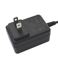 Adaptateur secteur mural personnalisable 1,5A AC/DC 5V 9V 12V 24V Niveau VI CE FCC RoHS pour routeur, modem, appareils électroniques IoT