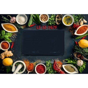 Table de cuisson à induction 2 feux 4000W noire, cuisinière électrique encastrable à commande tactile pour usage domestique, vente en gros - Product Image 2