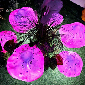Giant Luminous Fiberglass Mushroom Modeling Decorative <b>Light</b> RGB <b>LED</b> Landscape Installation For Theme Park Night Scene - Product Image 1