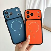 Coque de téléphone intégrale QY pour hommes en TPE de couleur unie, peinte par pulvérisation, avec cache-objectif détachable et trous d'appareil photo agrandis pour 14 15