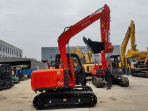 Excavatrice Hitachi de bonne qualité mini machines minières de 7 tonnes pelle sur chenilles Hitachi ZX70 d'occasion - Product Image 6