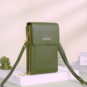 Nieuwe Ontwerp Lederen Crossbody Tassen Mobiele Telefoon Tas Portemonnee Dames Portemonnee Met Kleine Schoudertas Voor Meisje - Product Image 1