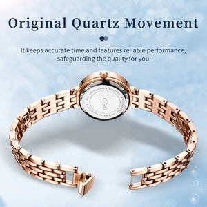 <span class=keywords><strong>Montre</strong></span> pour <span class=keywords><strong>femme</strong></span> OEM 9992, quartz, simple, élégante, dorée, <span class=keywords><strong>montre</strong></span>-bracelet pour <span class=keywords><strong>femme</strong></span>, étanche, acier inoxydable - Product Image 4