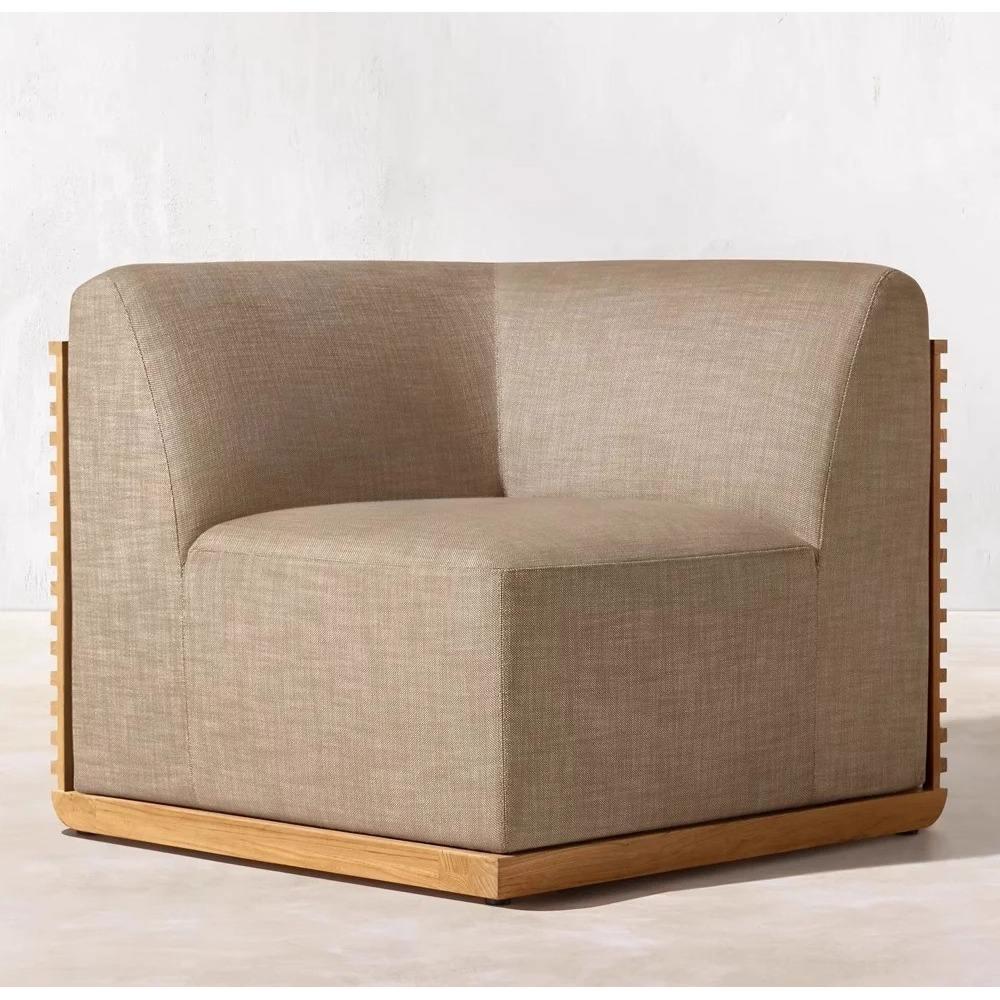 Canapé d'angle (coton à séchage rapide et tissu imperméable)