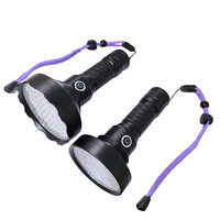 Lampe torche UV rechargeable par USB 395nm, détecteur de lumière noire ultraviolette, lampe torche UV 100 LED