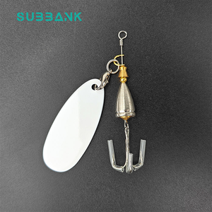 Sous-banque Sublimation coffret cadeau personnalisé blanc métal aluminium <span class=keywords><strong>plaque</strong></span> plomb trois hameçons crochet de pêche pour la pêche en plein air - Product Image 3