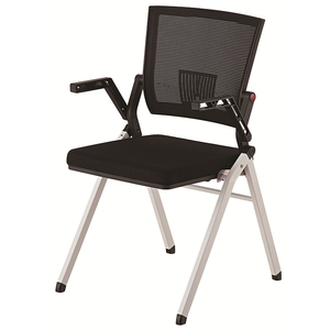 Fabricantes Suministro de alta calidad Marco de metal Reposabrazos plegables Sillas cómodas Respaldo inclinado Sillas de oficina duraderas - Product Image 2