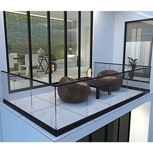 ราวบันไดกระจกอลูมิเนียมอัลลอยด์หรือสแตนเลสดีไซน์ทันสมัยราวบันได - Product Image 3