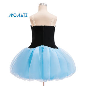 Gaun Satin Putri untuk Anak Perempuan Kerah O Bordir Bunga Panjang Selutut Kostum Pertunjukan Gadis Bunga Gaun Pesta Anak-anak - Product Image 3