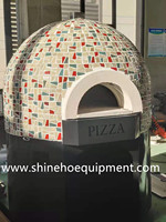 Four à pizza rotatif commercial haute température personnalisé, mosaïque, gaz/électrique/à bois, pour la restauration, les hôtels, les boulangeries