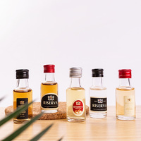 Botol Minuman Keras Kecil 30ml Botol Kaca Transparan Botol Minuman Keras Putih; Botol Minuman Keras Obat; Botol Minuman Kecil untuk Kesehatan.