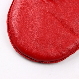 Gants de conduite en cuir de chèvre rouge pour femmes Mitaines d'hiver à la mode pour une utilisation quotidienne en plein air - Product Image 4