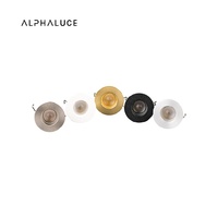 Mini spot encastré minimaliste rond en aluminium sans cadre à petits trous pour vitrines de boutiques et présentoirs de salles d'exposition