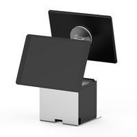 Support magnétique double pour tablette POS PS-53 avec espace pour imprimante, idéal pour les caisses de vente au détail et de restaurants